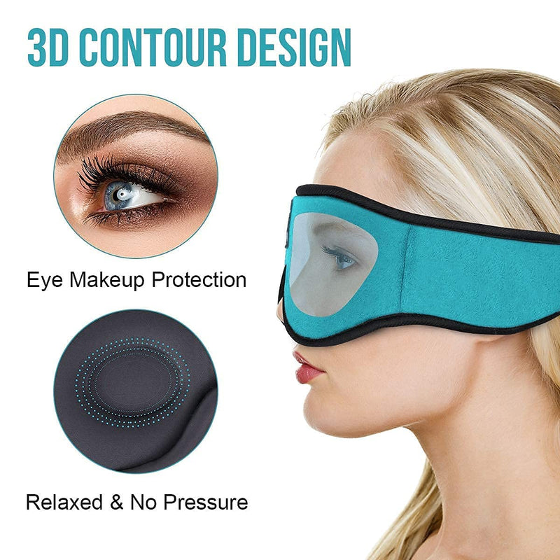 MUSICOZY Sleep Headphones Bluetooth 5.2 Headband Sleeping Headphones Sleep Mask, Wireless Music Eye Mask Sleep Earbuds for Side Sleeper Men Women Cool Tech Gadget Unique Gift Office Travel, Pack of 2