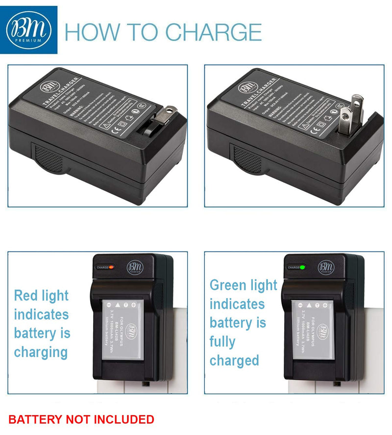 [AUSTRALIA] - BM Premium LI-42B Battery Charger for Olympus Stylus 1040, 1050W, 1060, 1070, 1200, 7000, 7010, 7020, 7030, 7040, Tough 3000, TG-310, TG-320, VR310, VR320, VR330 Digital Camera 
