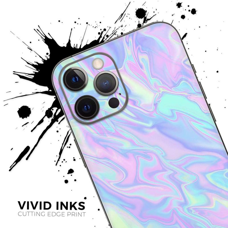 Design SkinZ Iridescent Dahlia v1 - Full Body Skin Decal Wrap Kit Compatible with The Apple iPhone 11 Pro Max (Full-Body, Screen Trim & Back Glass Skin)