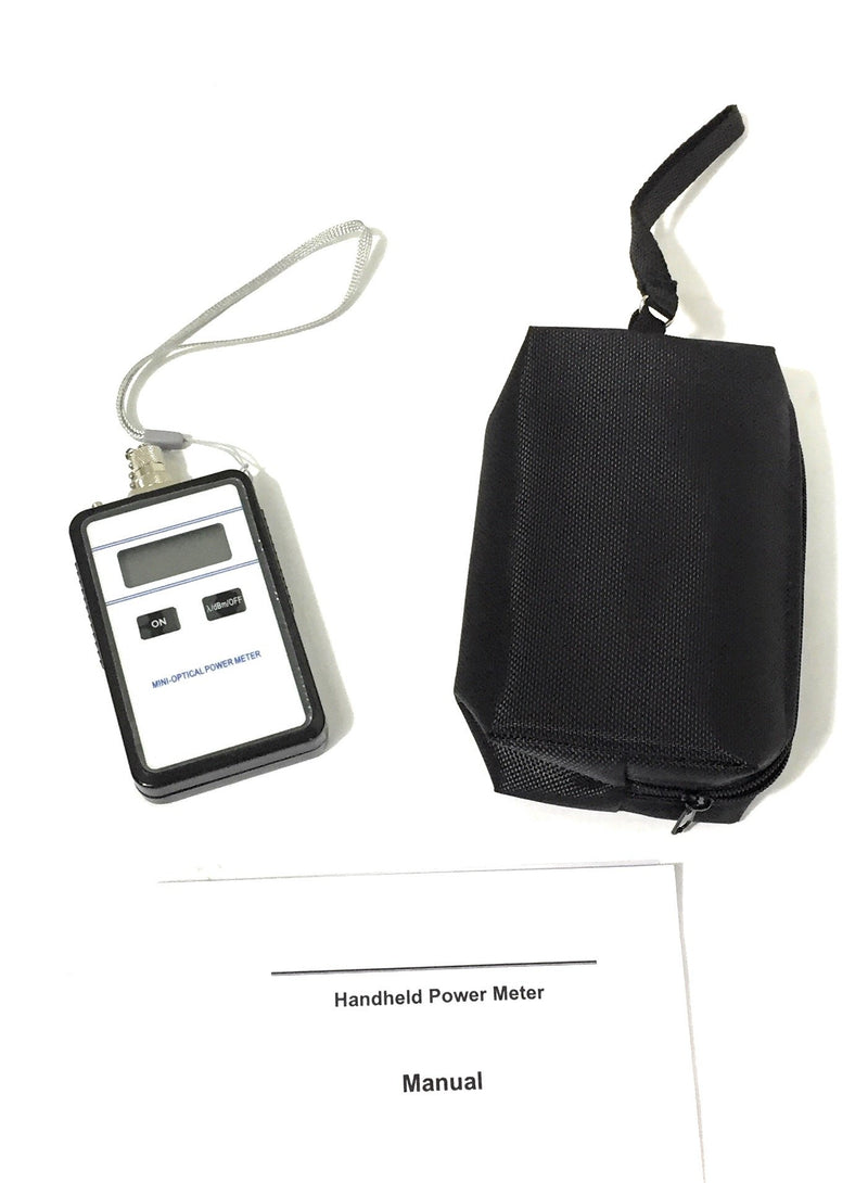 Mini Optical Fiber Optic Power Meter (Model 3205) - Lightweight and Compact - Comes with Protective case and English Instructions