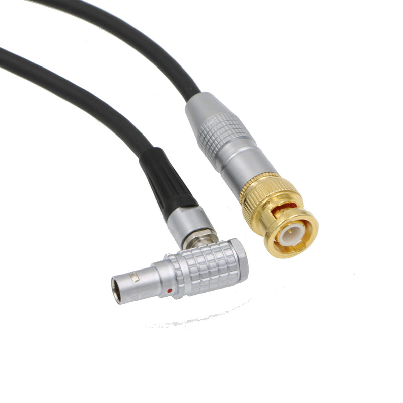 Uonecn Time Code TC Cable BNC Male to Right Angle 0B 5 Pin Male for ARRI Alexa Sound Device 39''