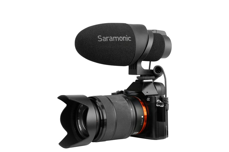 [AUSTRALIA] - Saramonic Shotgun Microphone for DSLR, Mirrorless, Video Cameras, Smartphones & Tablets (CamMic) Plug-in-Powered 