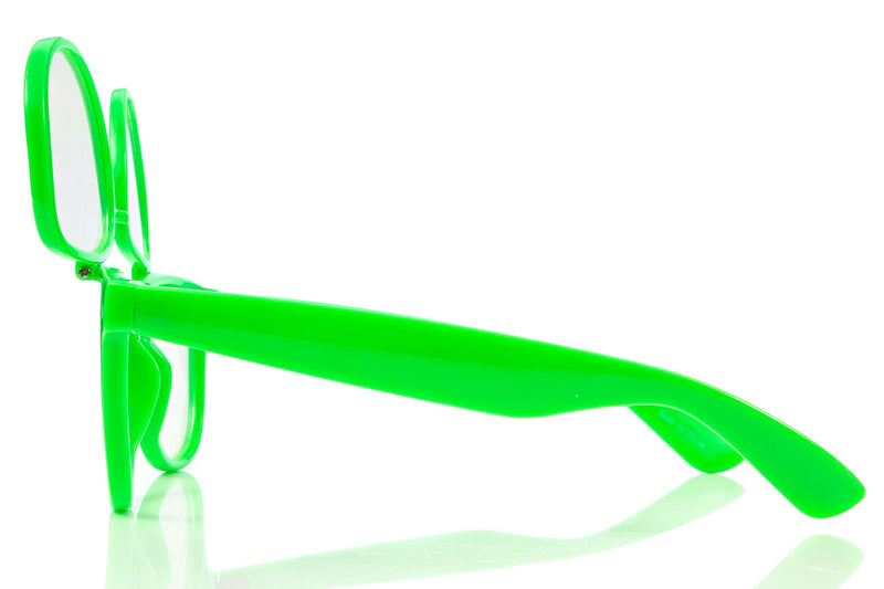 Premium Double Diffraction Glasses, Ideal for Raves, Festivals Green Double Diffraction - Clear