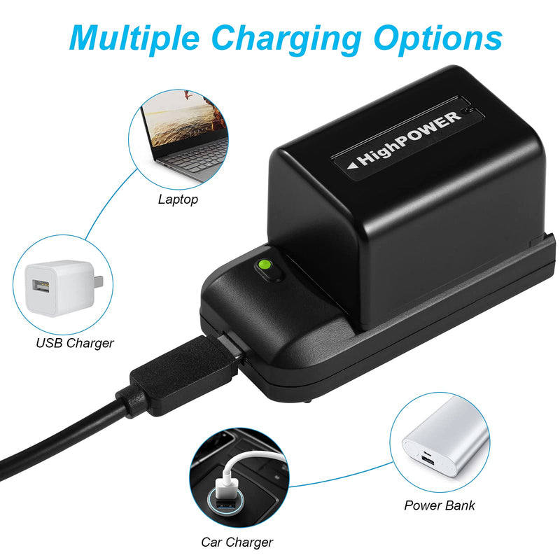[AUSTRALIA] - Camcorder Video Digital Camera Travel Charger and 3.7V 2000mAh NP-FV5 Plus Li-ion Rechargeable Battery（NP-FV5 Plus Battery Charger） 