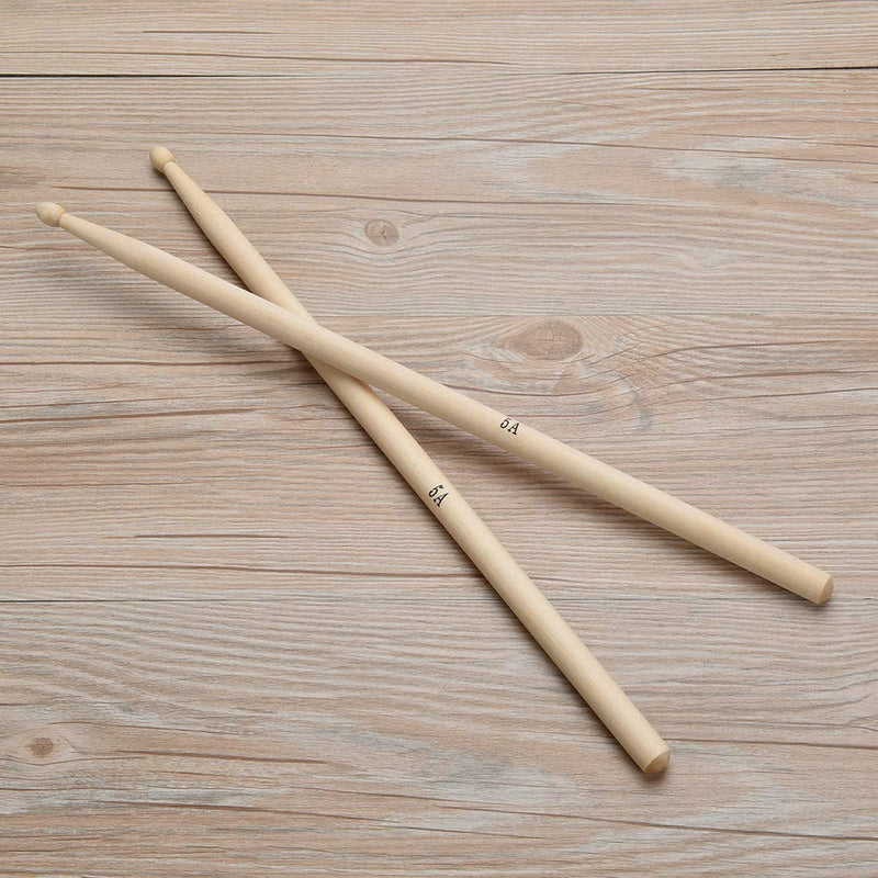 Ly Rosebush 12 Pairs 5A Drumsticks Hard Maple Wood Drum Sticks Wood Tip Student Drum Sticks 5A 12 Pairs