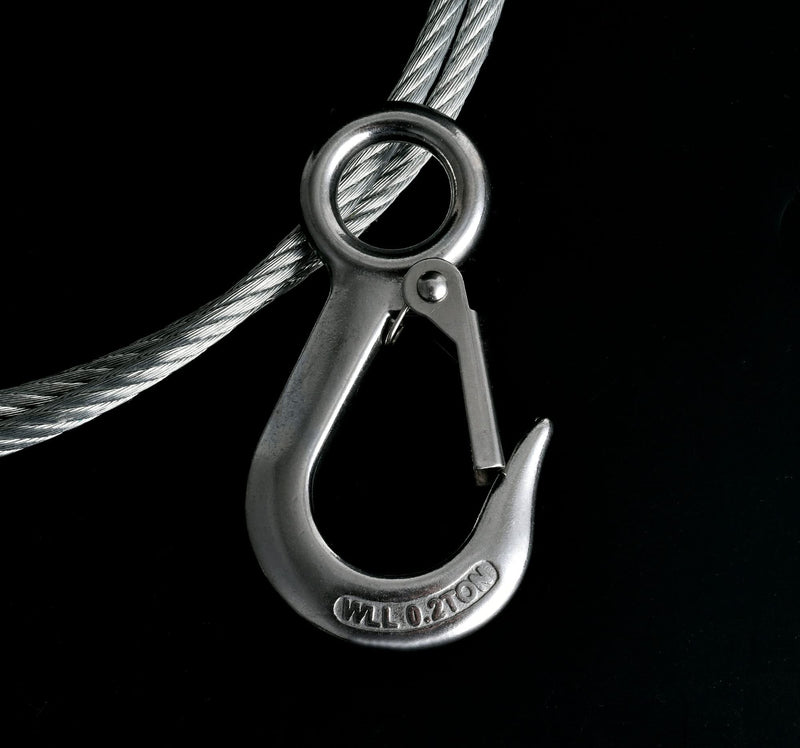 Alele Grab Hooks,Slip Hooks,304 Stainless Steel Lifting Hook Rigging Accessory,440 lbs.Work Load (Grab Hooks 0.2t) Grab Hooks 0.2t