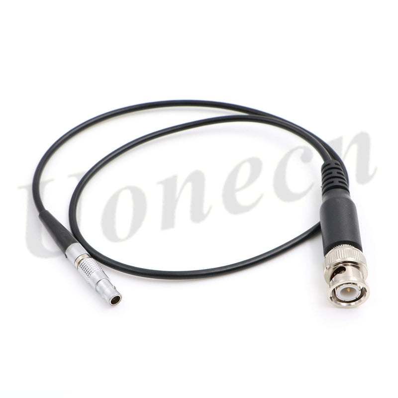 Uonecn Red Epic Scarlet Camera Cable Flexible Thin 4 Pin Male to BNC Plug Timecode Audio Cable