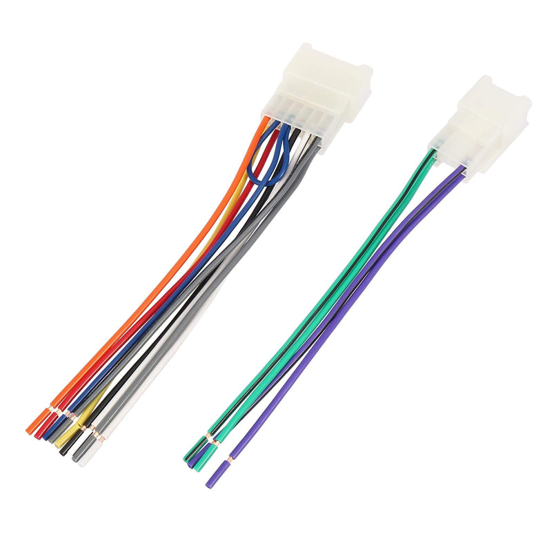 X AUTOHAUX 71-1761 Car Stereo CD Player Wiring Harness Wire Radio Adapter Install Plug Set for Toyota 1987-1994 for Subaru for Pioneer Headunits