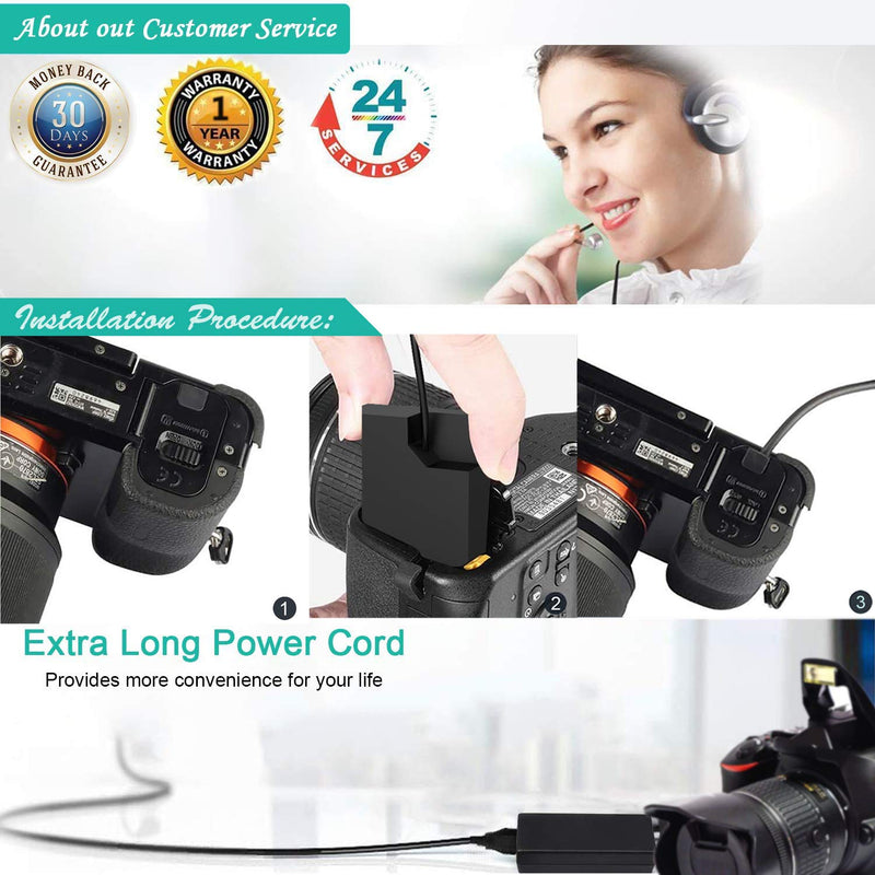 HY1C CP-W126 Dummy Battery Coupler and AC Power Adapter kit Replacement Fuji NP-W126 W126S Batteries for Fujifilm X100F X100V X-Pro3 X-E3 X-A2 X-A5 X-T3 X-T20 X-T100 X-T200 50EXR 35EXR Cameras
