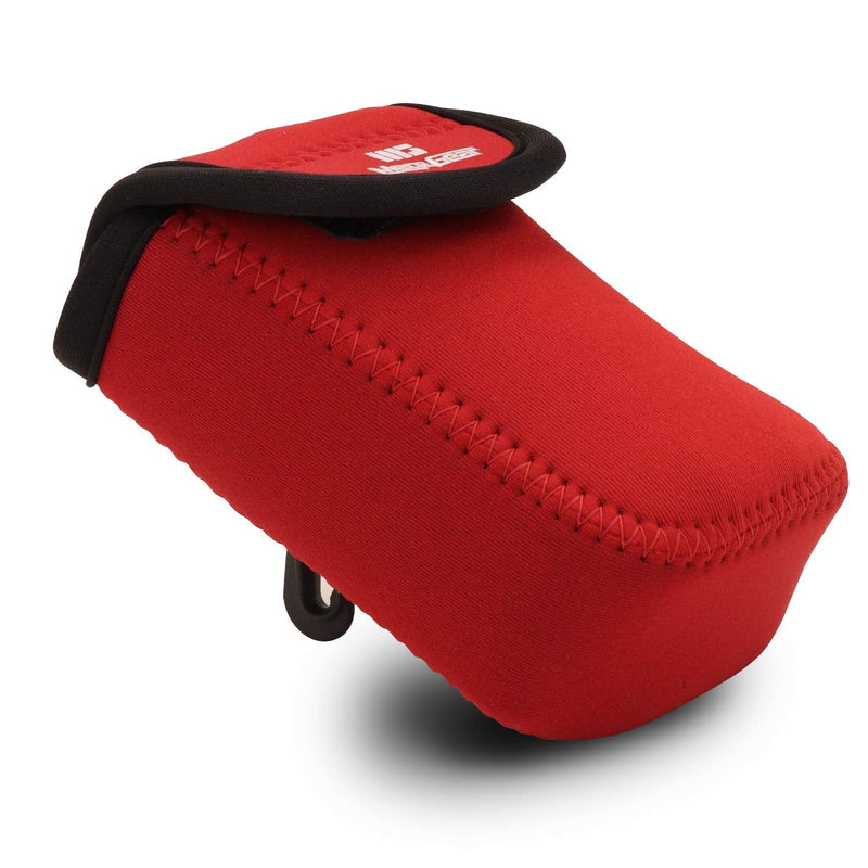 MegaGear Ultra Light Neoprene Camera Case Compatible with Canon PowerShot G7 X Mark III, G5 X Mark II, G7 X Mark II, Nikon Coolpix AW130, S9900, Canon PowerShot G7 X Red