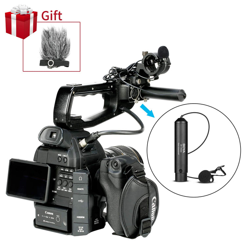 [AUSTRALIA] - BOYA BY-M4OD Phantom Power XLR Omnidirectional Lavalier Microphone Clip-On Mic for Canon Sony Panasonic Camcorders Zoom H4n H5 H6 TASCAM Audio Recorders 