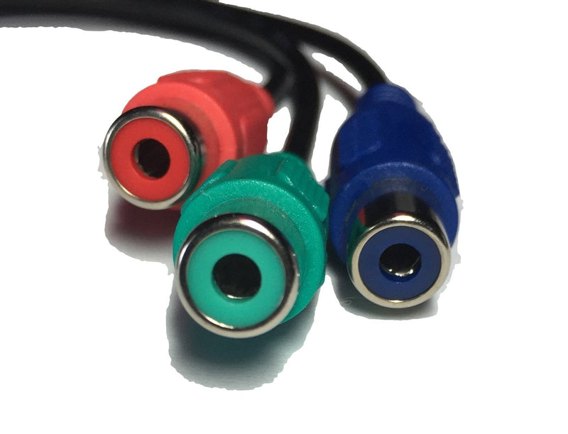Kyper 7-Pin S-Video to HDTV / 3 RCA RGB (Red, Blue, & Green) Component HDTV Video Cable