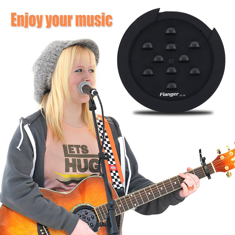 Sound Hole Cover, Guitar Sound Hole Cover Block Plug Acoustic Electric Guitar Feedback Buster Prevention