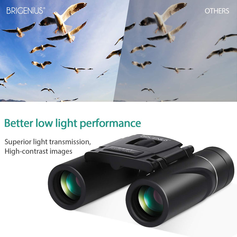 BRIGENIUS 8x21 Small Binoculars, Compact Binoculars for Adults Kids Bird Watching, Mini Pocket Lightweight Binoculars for Opera Concert Theater 8X21 mini