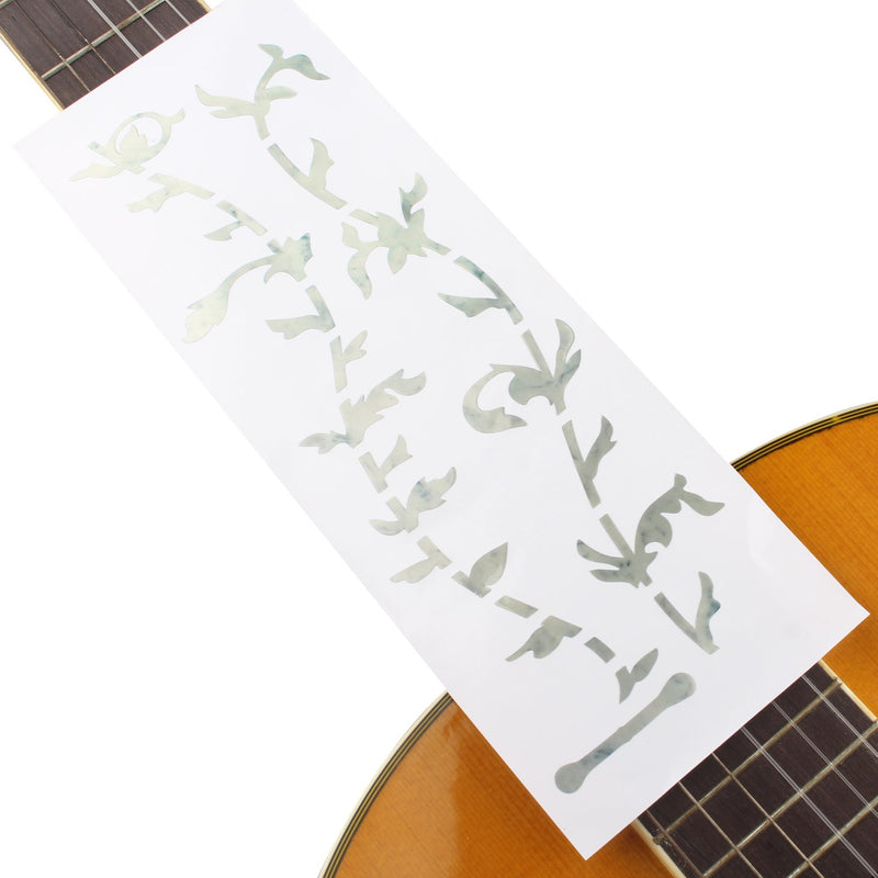 Futheda Guitar Fretboard Inlay Sticker Decals Markers for Guitar and Bass White Ultra Thin (Tree Of Life)