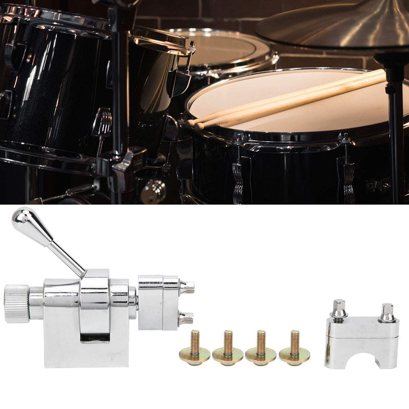 Dilwe Snare Drum Strainer, Throw‑Off Snare Drum Strainer Silver Durable Metal with Mounting Screws Upgrade Accessories