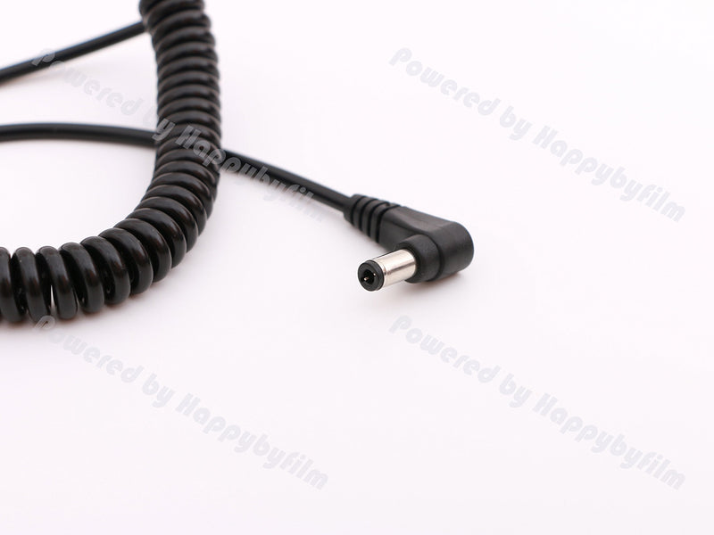 5.5/2.5mm DC Coiled Power Cable BMCC Cable DC Male Angled& Straight Plug Jack