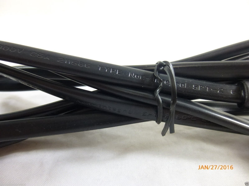 6 Ft foot USA 2 pin Male to 90 Degree Right Angled IEC 320 C7 AC Power Supply Cord cable For Samsung TV's