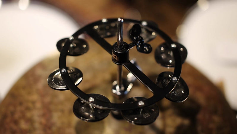 Meinl Cymbals HTHH1BK Mountable Hihat Tambourine with Steel Jingles (VIDEO)