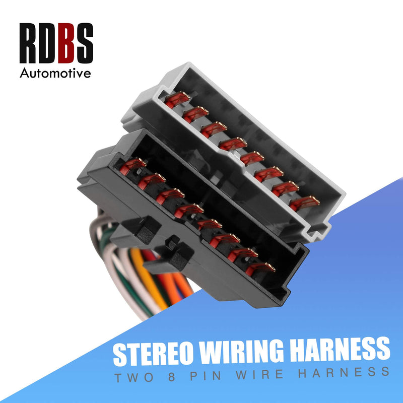 RDBS Car Wire Harness Kit to Install Aftermarket Stereo Receiver Fit for 1986-2004 Ford Vehicles Ranger/Explorer/Escape/Crown