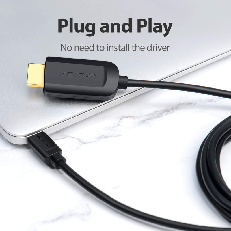 [AUSTRALIA] - USB C to HDMI Cable 5FT(1.5m), VENTION Thunderbolt 3 Type c to HDMI Adapter 4K Male to Male Compatible with TV,iPad, MacBook, Samsung S20, Huawei P30, XPS 5FT/1.5M 