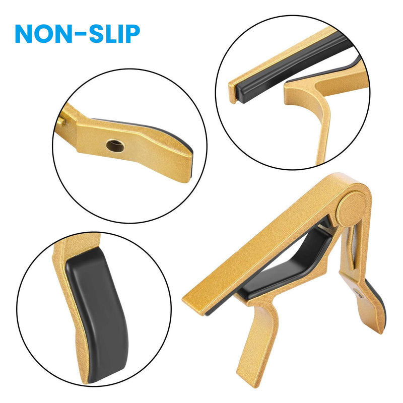 2pcs Guitar Capo for Electric Guitar, Metal Capo for Acoustic, Ukulele/Mandolin/Banjo/Classical Guitar Accessories