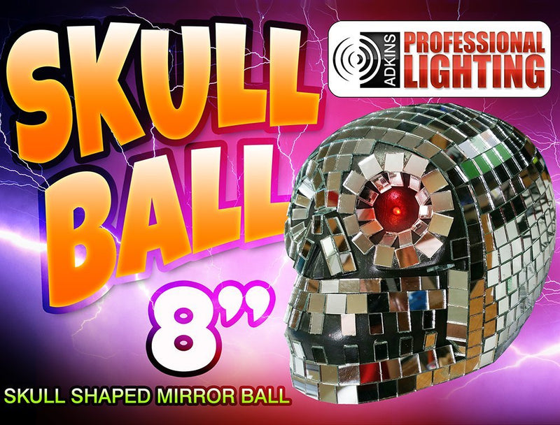Skeleton Skull 8" Disco Mirror Ball