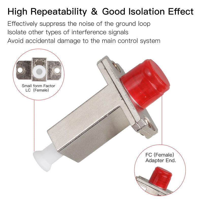 Optical Equipment Tool FC Female to LC Female Fiber Optic Hybrid Flange Adapter Single Mode Fiber Coupler Adapter