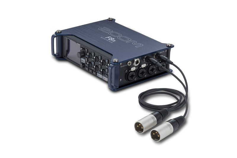 Zoom TXF-8 Balanced TA3 to XLR Cable, 2 Pack, For the F8n Field Recorder and Other Devices, Female TA3 Mini XLR to Male Full Size XLR