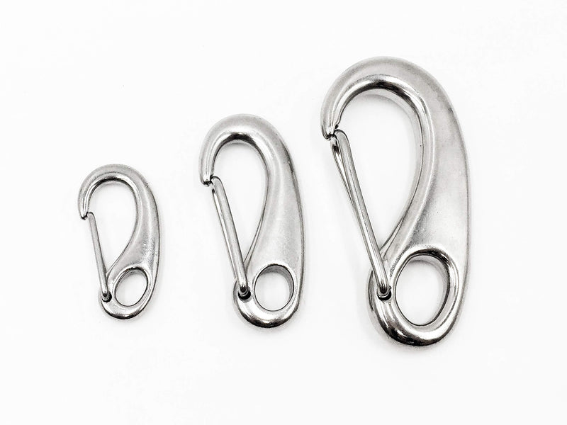 Marine City 316 Stainless-Steel Egg-Shaped Spring Snap Hook 3-1/2 Inches