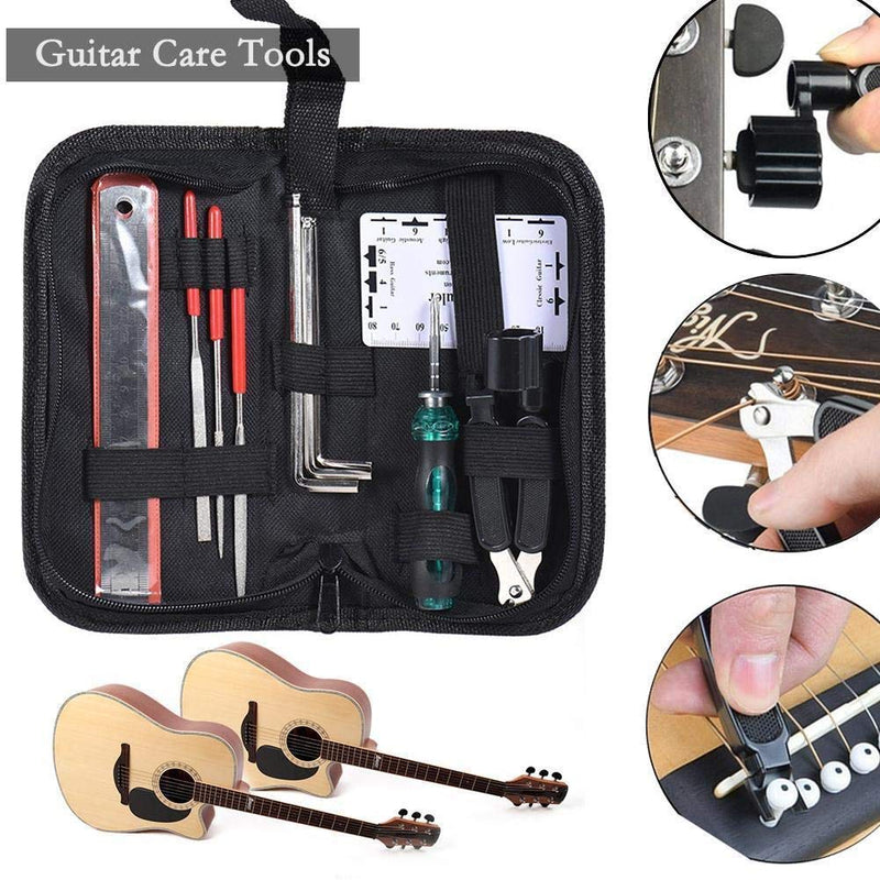 Guitar Repair and Maintenance Tools Accessories Kit Portable Bag Guitar Files Fret String Cutter
