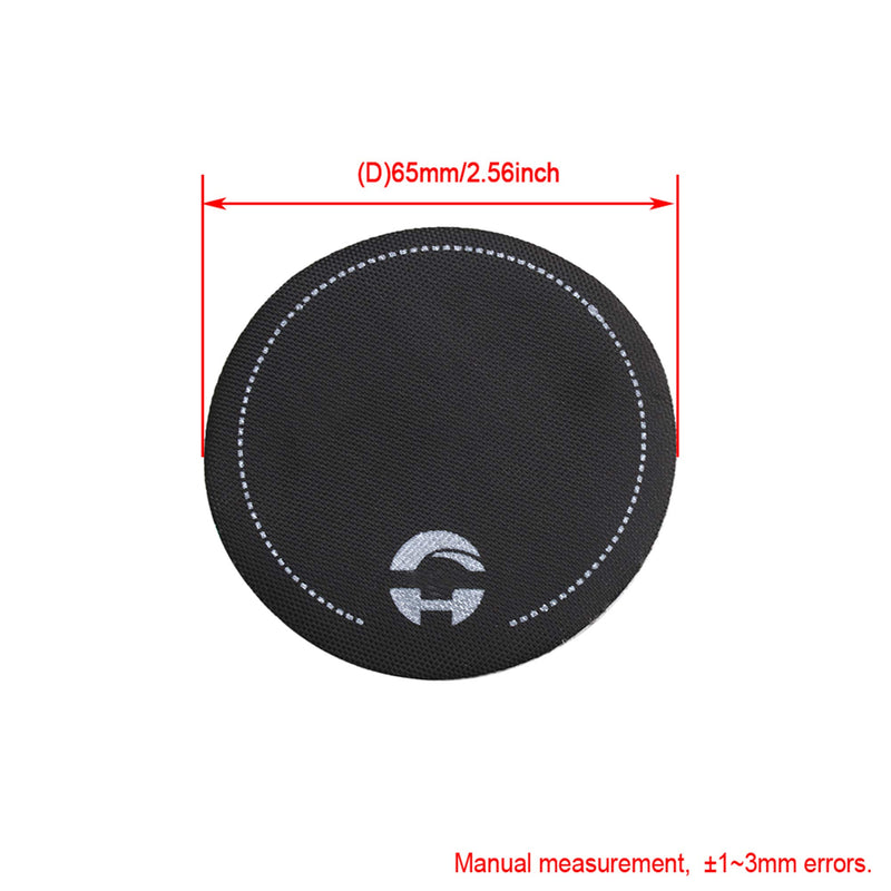 lovermusic lovermusic 2x Nylon Round Black Bass Drum Single Pedal Patch Drum Head