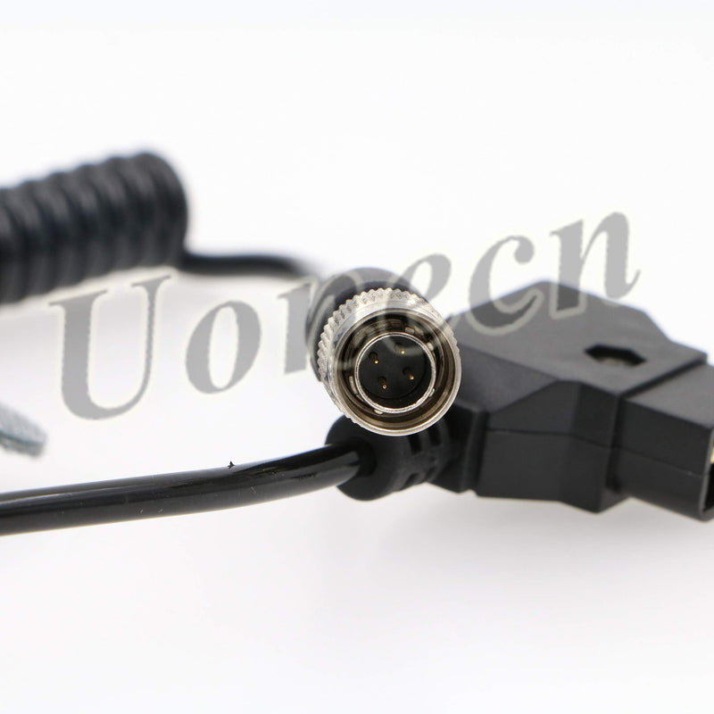 Uonecn for Anton Bauer Sound Device ZAXCOM Power Cable D-Tap to Hirose 4 Pin Male for Zoom F8 for SD 633/644/688