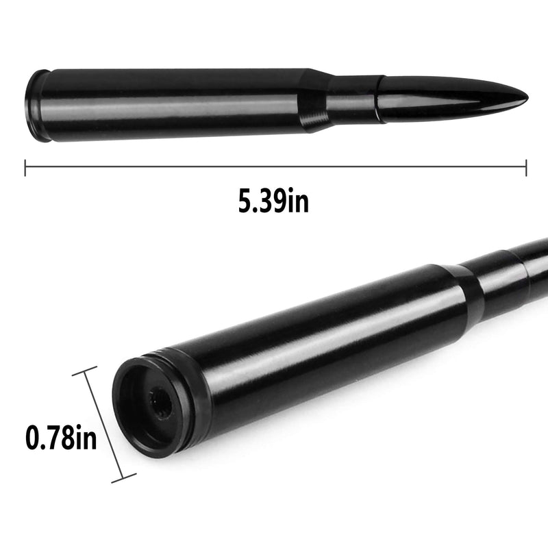StickyDeal Bullet Antenna Vehicle Car Replacement Antenna for Toyota Tundra 2000-2020 & Toyota Tacoma 1995-2015, Black