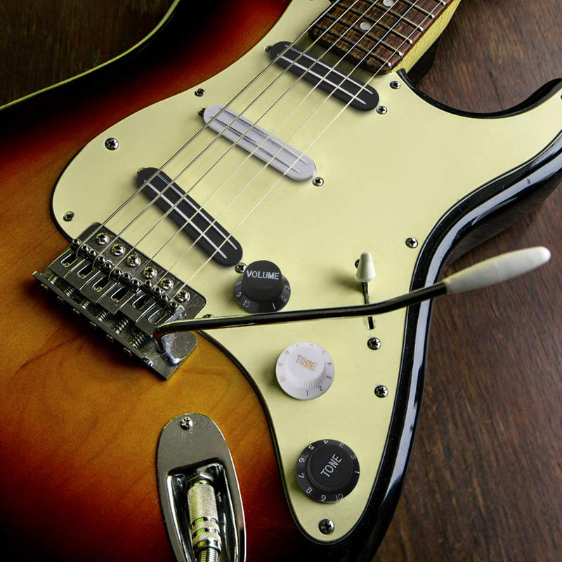 Alnicov SSS 11 Hole Strat Guitar Loaded Pickguard Prewired Scratch Plate For Electric Guitar milky with 3 dual rail humbucker pickup Light cyan