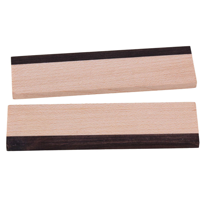 Mxfans 2PCS Maple and Ebony Mountain Dobro Guitar Bridge Saddle 70x20mm