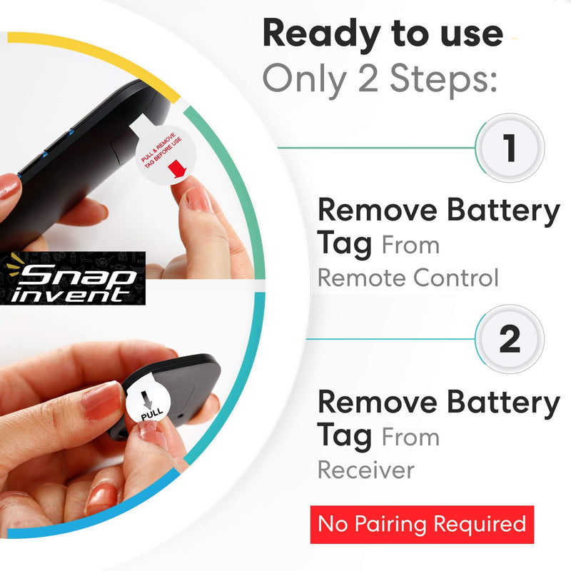 Key Finder & Items locators - Remote Control Device Finder - Paired Ready to use - Wireless Essential Items Finder Set -Loud Sound Items, Pet Finder 6 Receivers