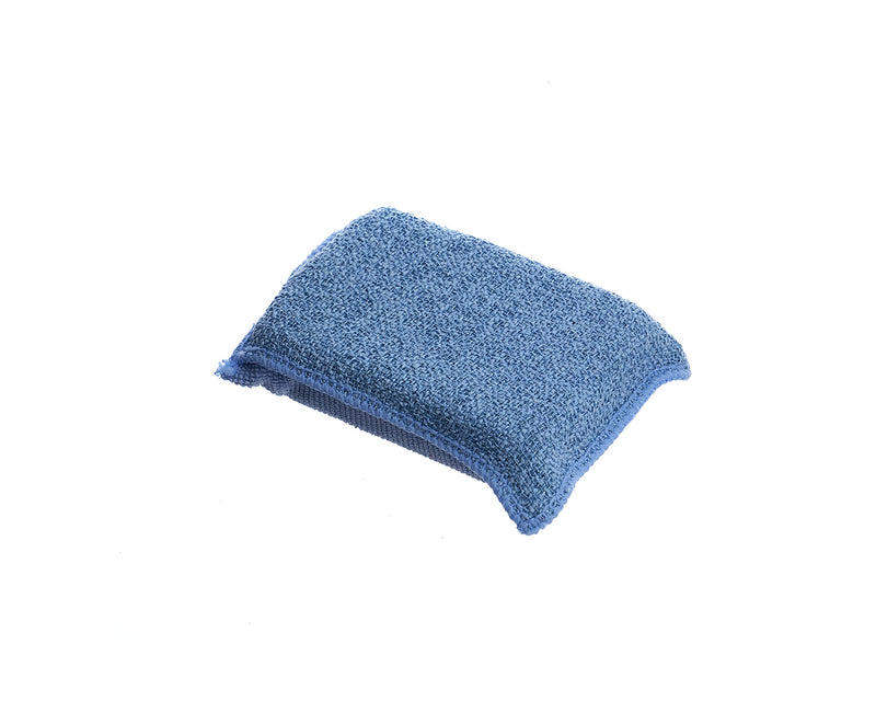 Superio Miracle Dish Scrubber, Kitchen Sponges Pack of 6 - Reusable Non Scratch Microfiber Dishwashing Scrubbing Sponge (Blue) Blue