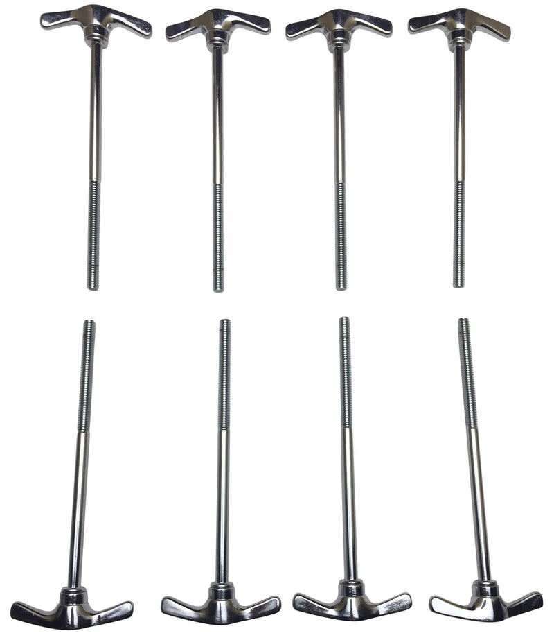 Bass Drum Tension Rods T-Rod Drum Key Style - ROSS Percussion (8 Pack) 4 1/2" 8 Pack