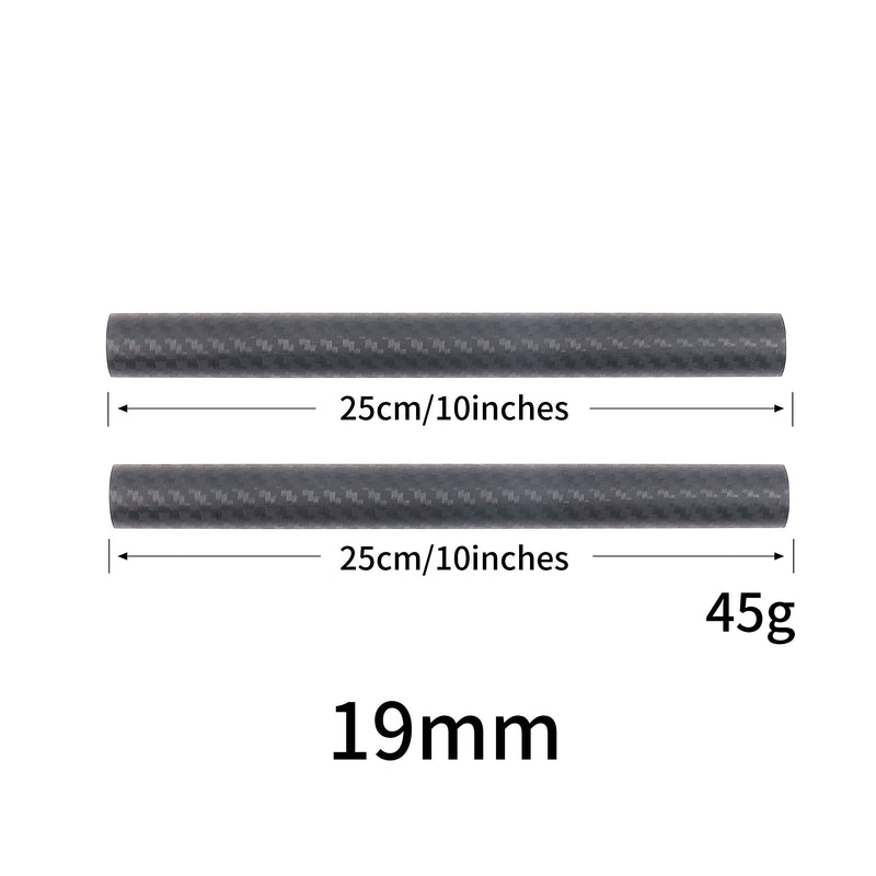 Foto4easy 6 Inch 19mm Carbon Fiber Rod for 19mm Rail Rod Support System,19mm Rod Matte Box 19mm Rod Follow Focus 19mm Rod-6 inch
