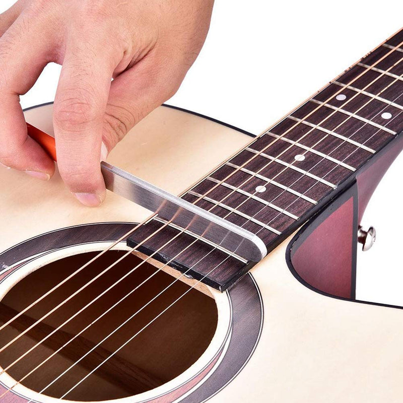[AUSTRALIA] - Guitar Repairing Tools Kit with Fret Grinding File Rocker Leveling Tool Fretboard Guards Sanding Paper 