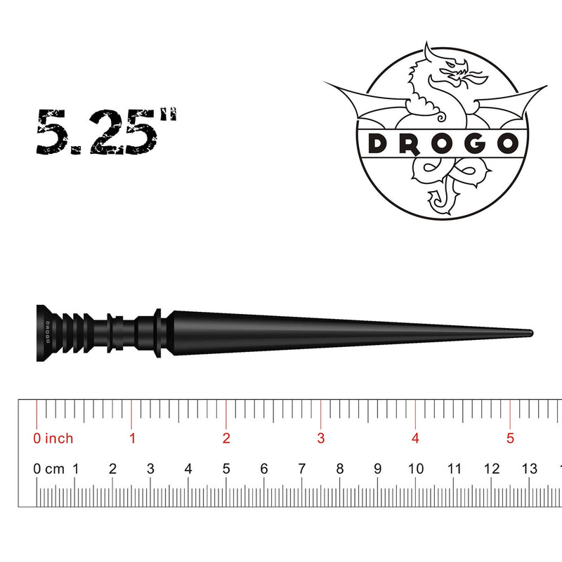 DROGO 5.25" Lightsaber Replacement Antenna for Harley Davidson Motorcycles 1998-2020 | FM/AM Reception Enhanced | Tough Material Creative Design - Stealth Black