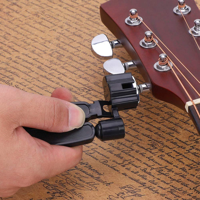 Alomejor Guitar String Winder 3-in-1 Guitar String Cutter Guitar Pin Puller for Bass Mandolin Ukulele Stringed Instruments