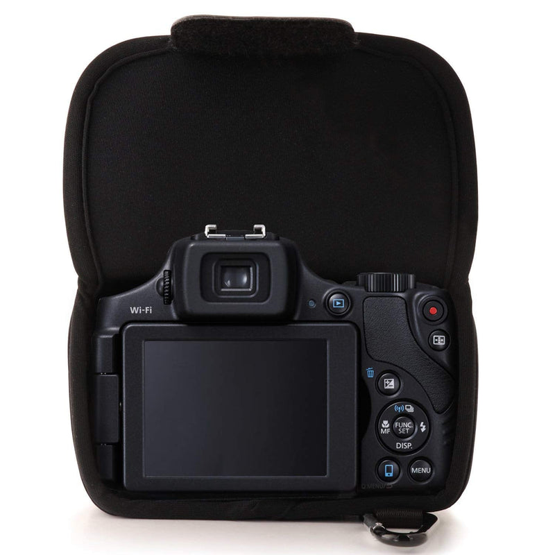 Mega Gear ''Ultra Light'' Neoprene Camera Case Bag with Carabiner for Canon PowerShot SX60 HS Digital Camera (Black)