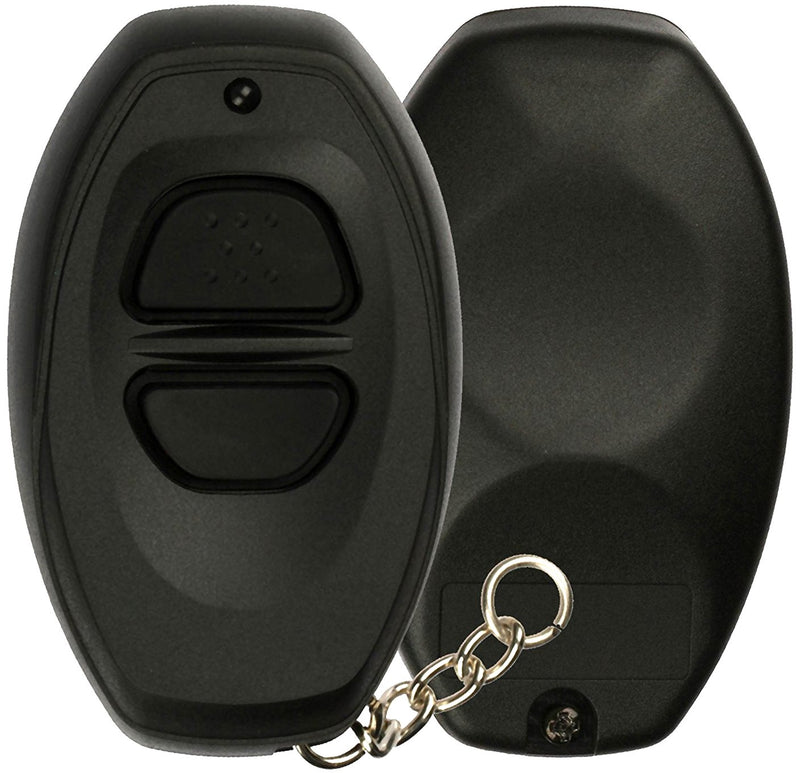 KeylessOption Keyless Entry Remote Control Black Car Key Fob Shell Case Cover Button Pad for Toyota Dealer Installed Alarm System BAB237131-022