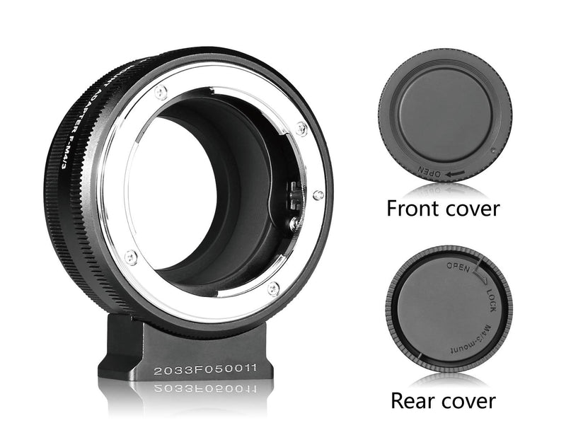 Meike F to M4/3 MFT Olympus Adapter for Nikon F Mount Lens to M4/3 MFT Mount Cameras with Full Metal Body Design for Olympus Pen E-P1 P2 P3 P5 E-PL1 Panasonic Lumix GH1 GH2 GH3 GH4 GH5 GM5 GX1 GX7 G3