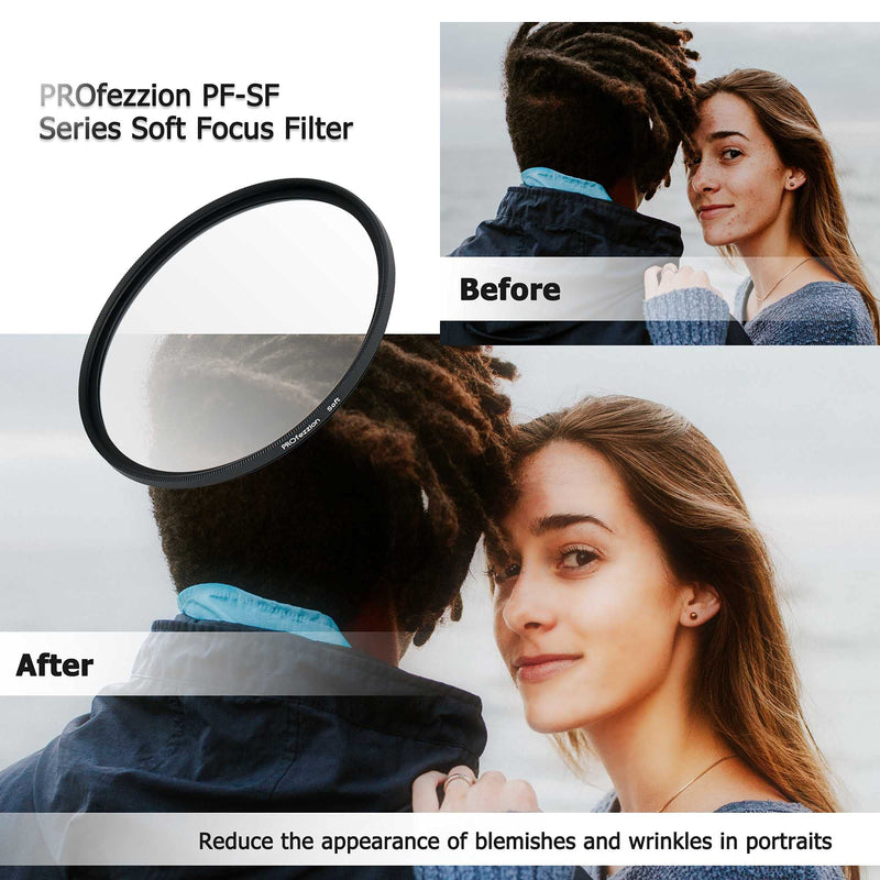 [AUSTRALIA] - PROfezzion 37mm Soft Focus Filter for Olympus OM-D E-M10 Mark III II Pen E-PL9 E-PL8 E-PL7 E-PL6 with M.Zuiko ED 14-42mm f/3.5-5.6 EZ Kit Lens & Other Camera Lenses with 37mm Filter Thread 