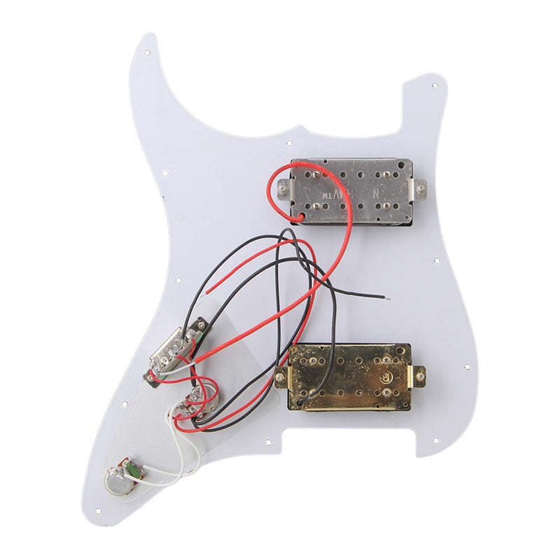 BQLZR 3Ply White Loaded Pickguard HH For Humbuckers Guitar