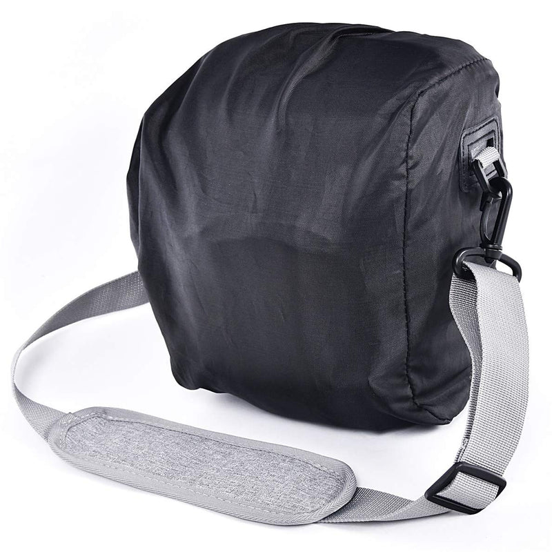 [AUSTRALIA] - FOSOTO Compact DSLR Camera Bag Shoulder Crossbody Case Compatible for Canon EOS Rebel T6 T7 T8i T100 SL3 XTi 4000D 2000D Nikon D5600 D3400 D3500 Pentax K-70 Olympus E-M10 with Waterproof Rain Cover 