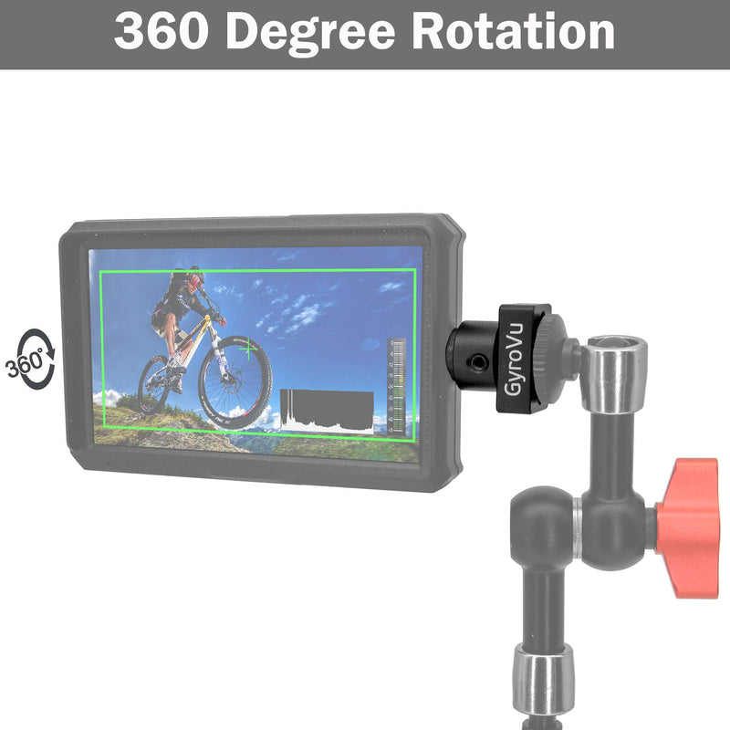 Monitor Mount for DJI Ronin-S with 360 Degree Swivel Mechanism
